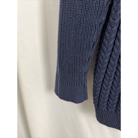 Levelwear Salute Sweater Mens Size M Cotton Cable Knit Preppy - Picture 4 of 13